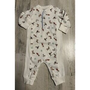 New Ralph Lauren White Logo One Piece Sleeper Size 3 Months
